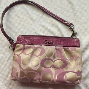COPY - Small pinkish plum COACH wristlet
